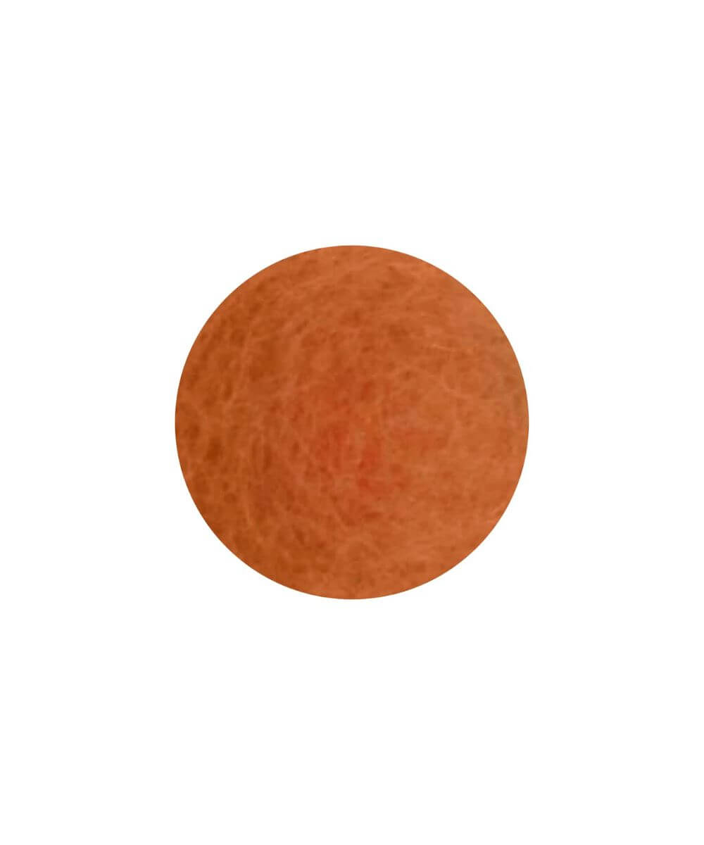 Zomm sur Fleur décorative orange diamètre 2 de la marque Gry & Sif, sur fond blanc
