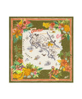 Foulard bandana Costa Rica olive de la marque Harford sur fond blanc