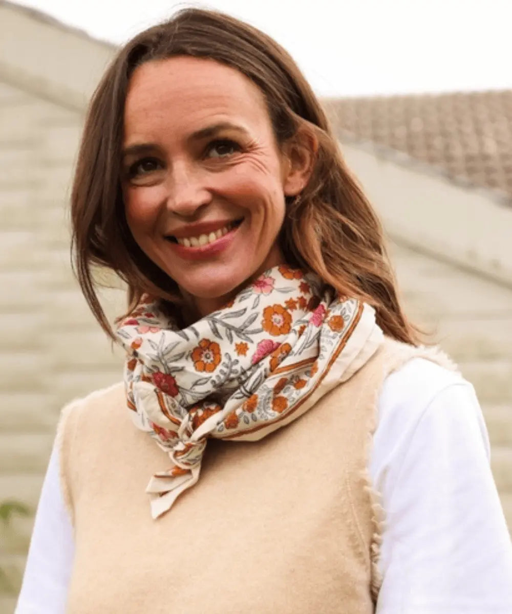 Foulard indien Dheli Azur de la marque So Family