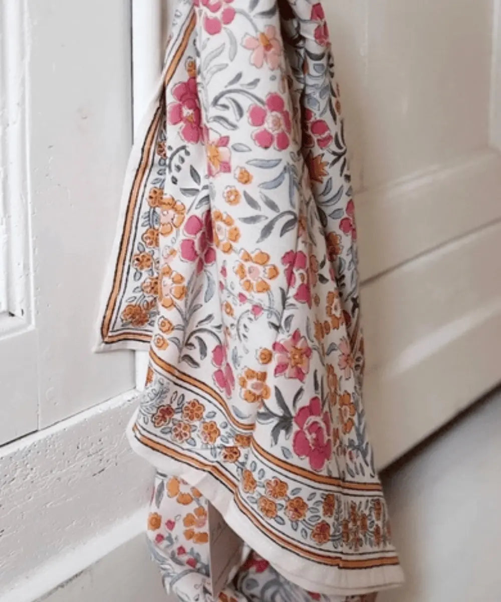 Foulard indien Dheli Azur de la marque So Family