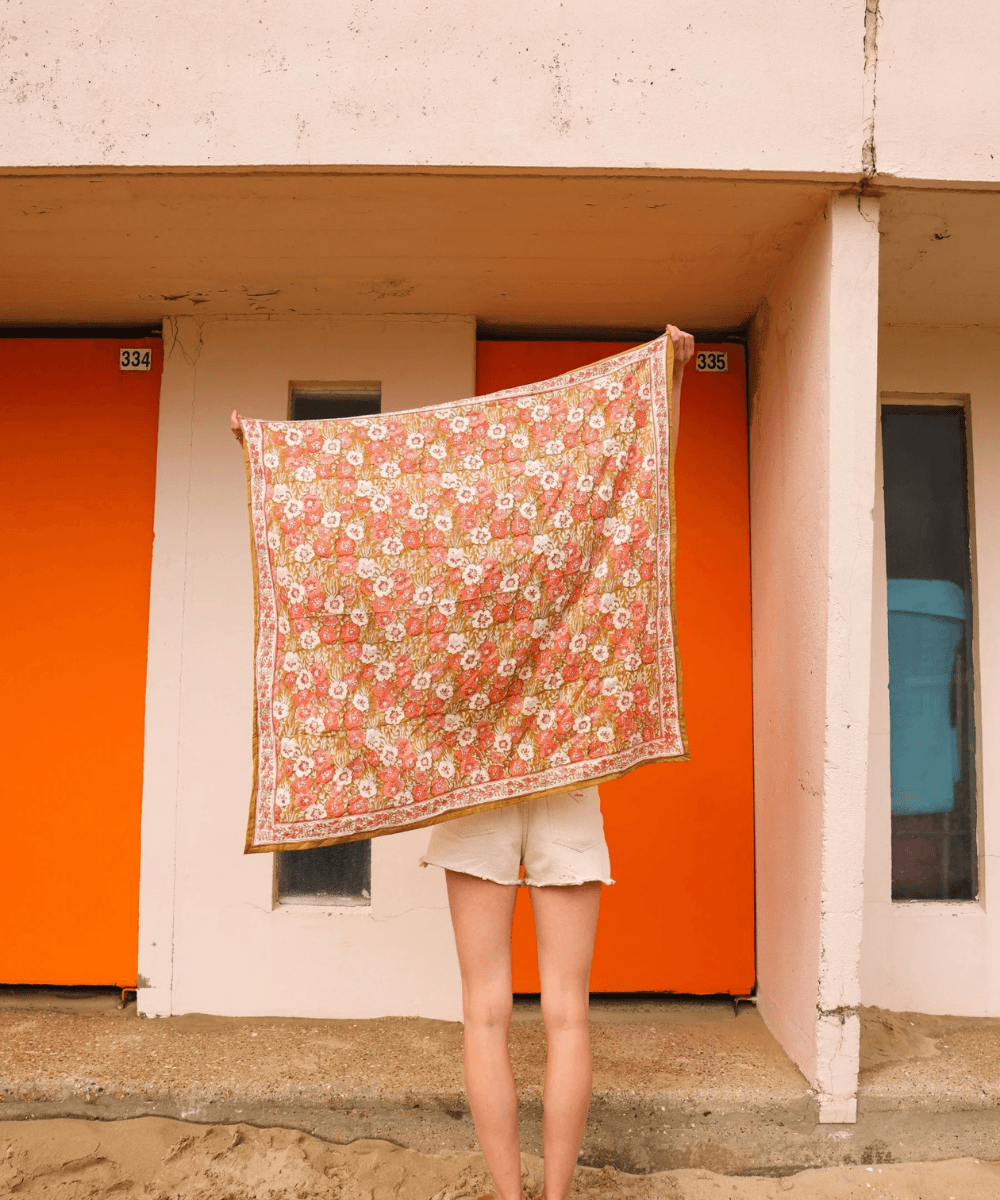 Foulard indien Indore Ocre de la marque So Family