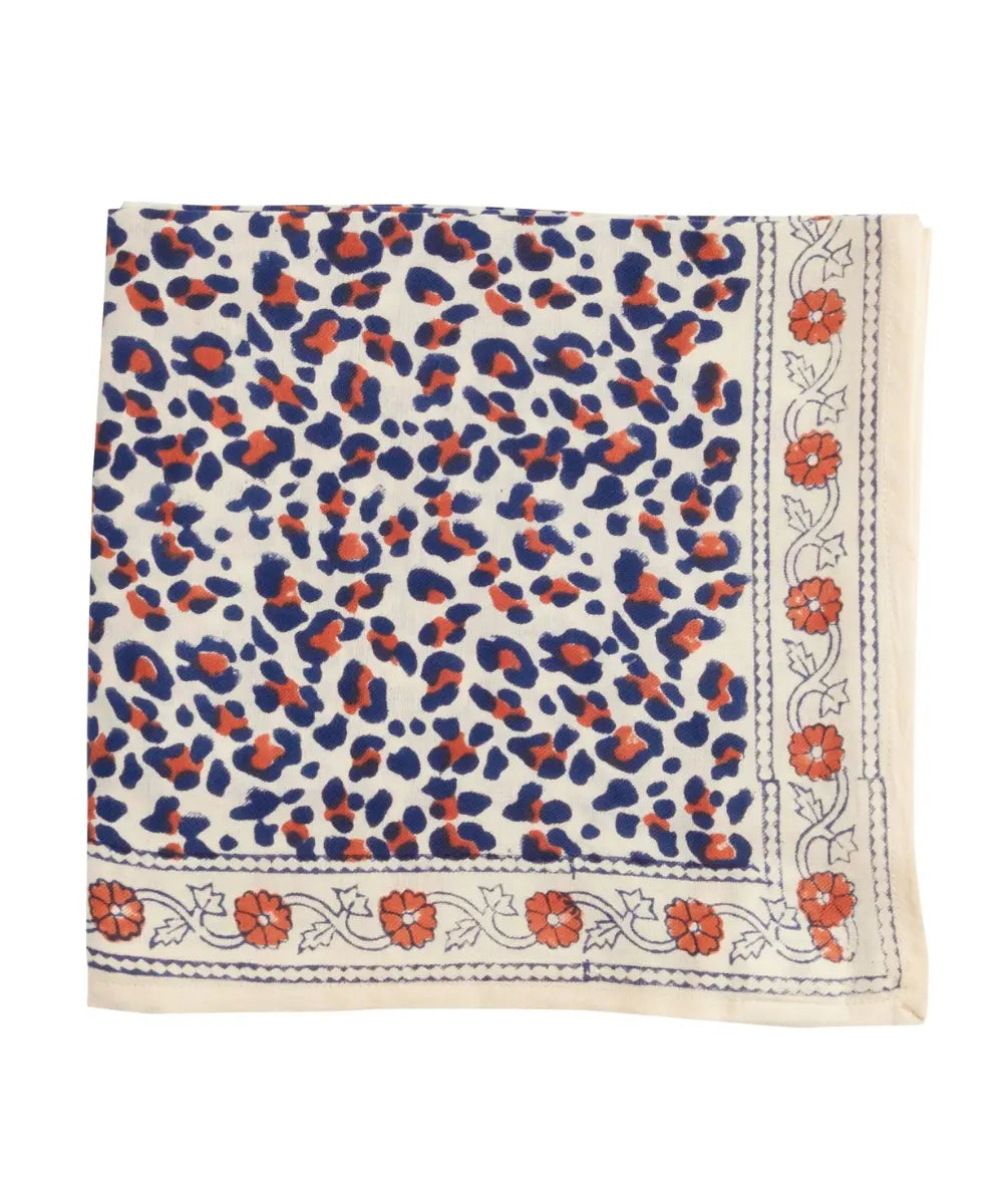 Grand foulard indien imprimé Léopard de la marque Bonheur du jour