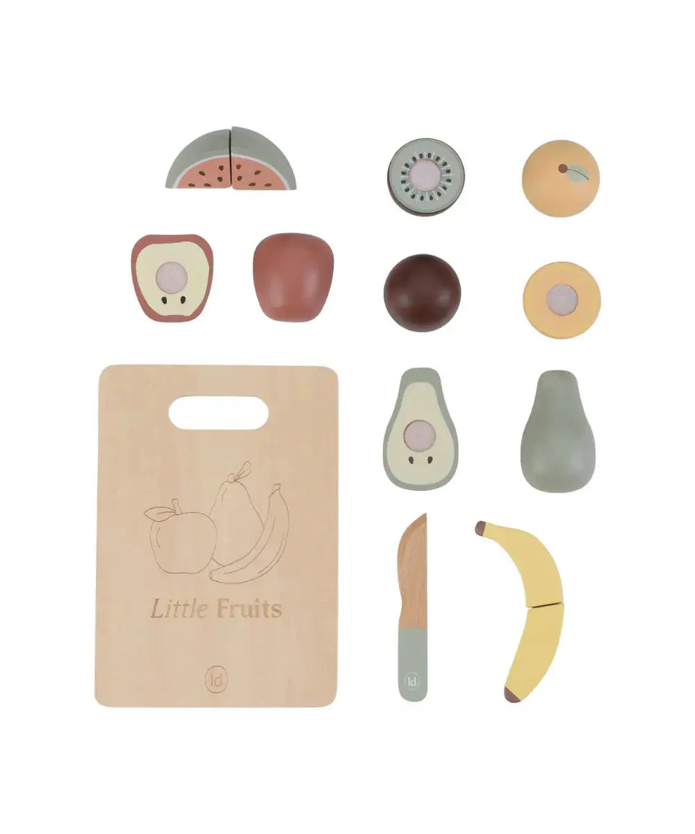 Détails du Set de Fruits en bois à découper de la marque Little Dutch