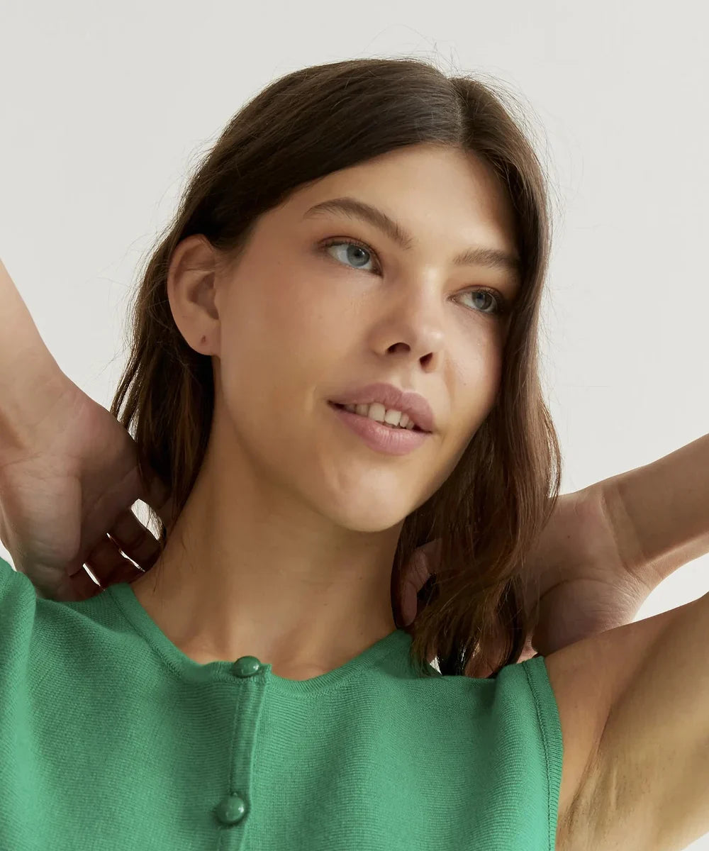 Gilet top en maille vert de Compañía Fantástica