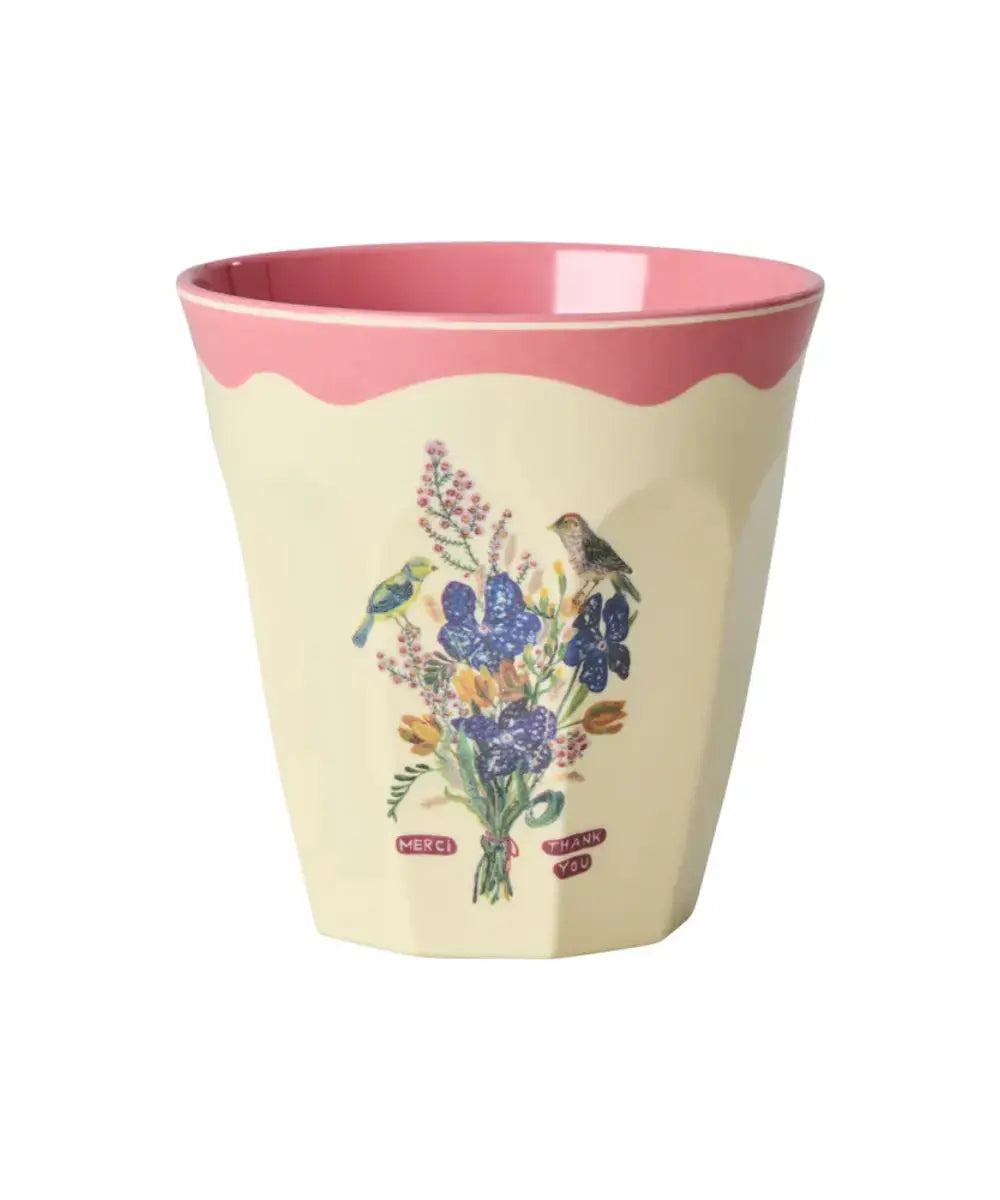 Gobelet en mélamine taille medium Nathalie Lété de la marque Rice