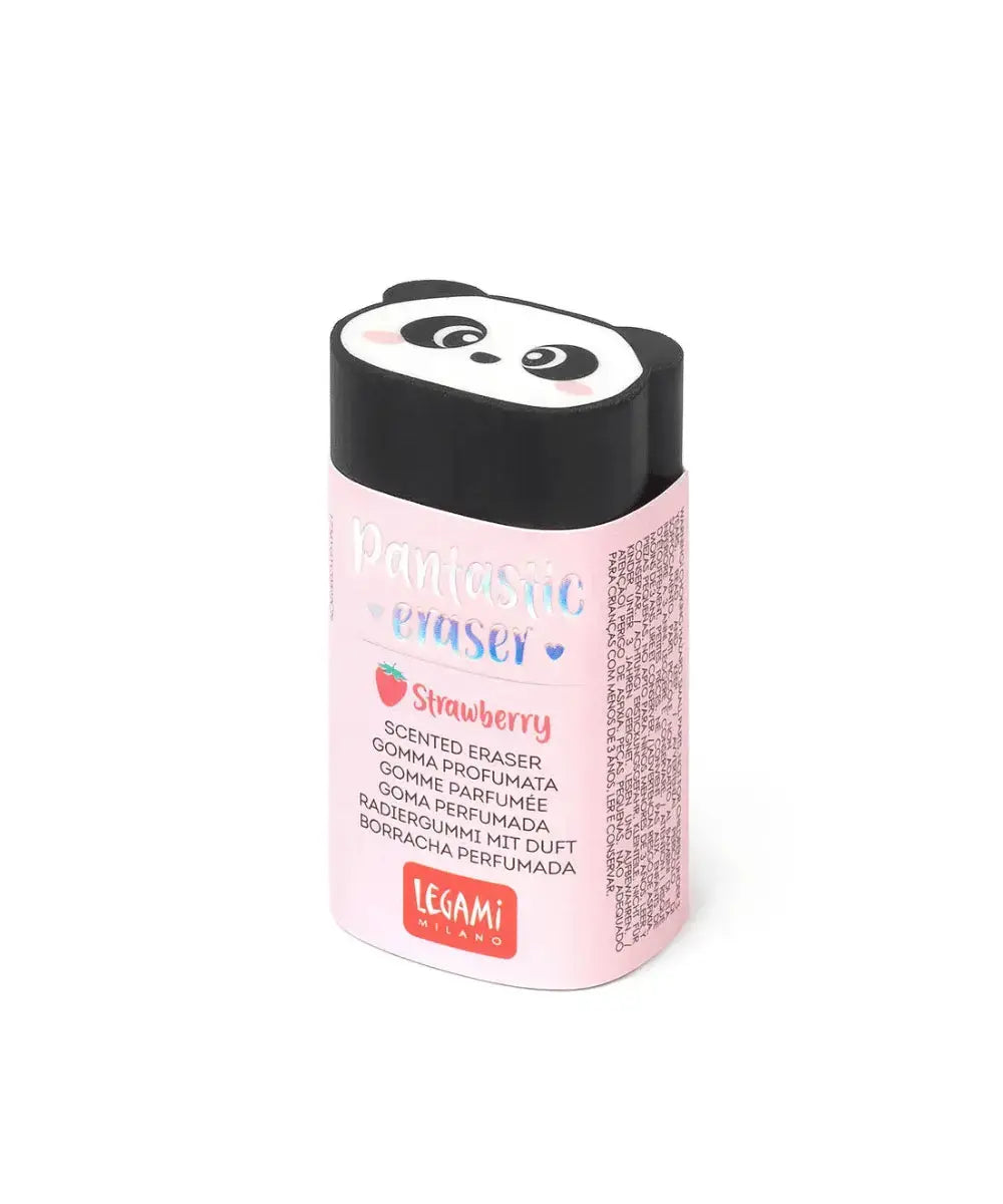 La gomme Panda de Legami sent la fraise dès qu'elle est utilisée 
