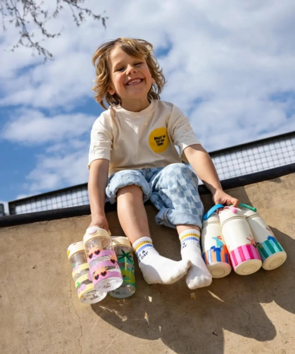 Gourde isotherme pour enfant en acier inoxydable Croc Rock de la marque Cotton Cloud