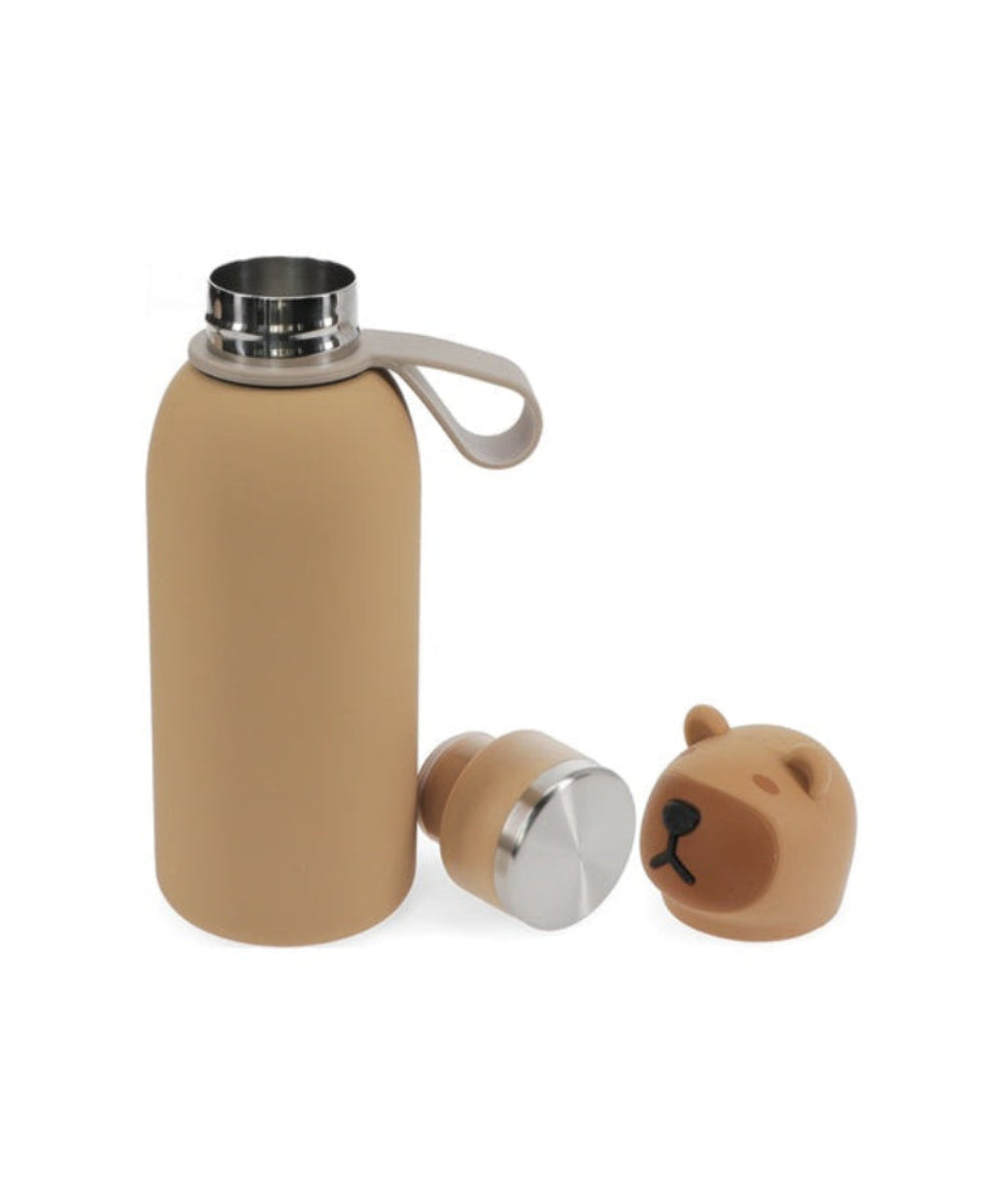 Gourde Capybara Rex London ouverte avec bouchon et dragonne