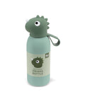 Gourde isotherme enfant Dinosaure verte Rex London sur fond blanc