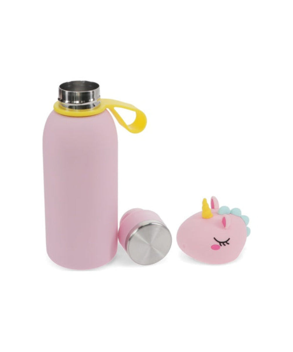 Gourde Licorne Rex London ouverte avec bouchon et dragonne