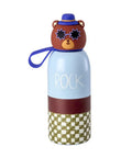 Gourde isotherme en inox pour enfant en forme d'ours de la marque Rice et d'une contenance de 350 ml.