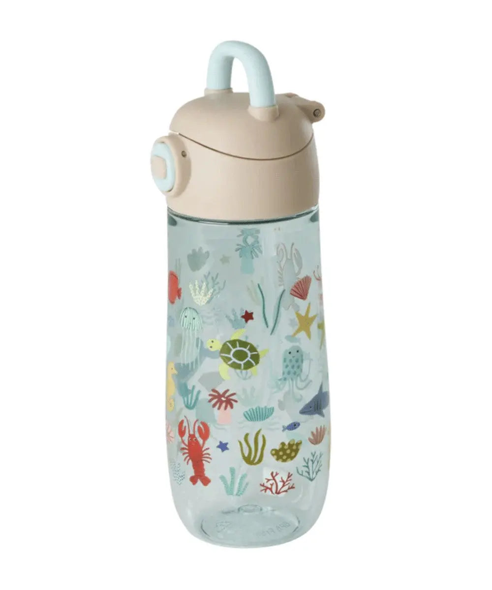 Gourde pour enfants motif Océan Bleu de la marque Rice sur fond blanc