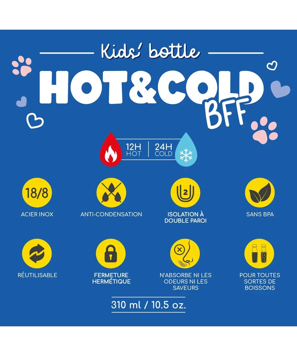 Gourde Thermique pour Enfant - Kitty - Hot&Cold BFF Legami