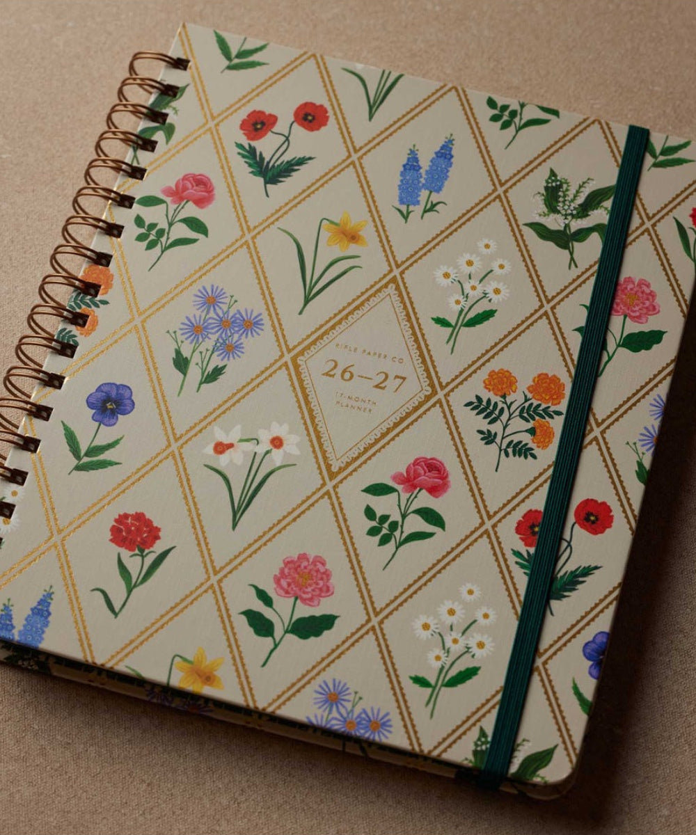 Agenda Garden Study 2026-2027 dans un décor botanique