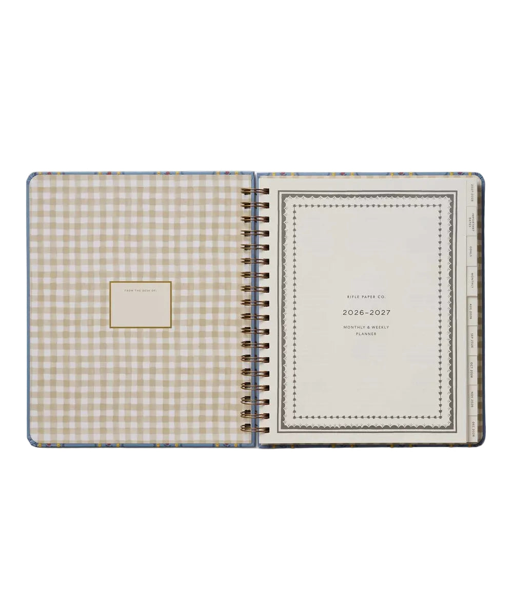 Couverture rigide illustrée de l'agenda Schoolhouse