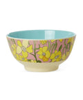 Grand bol en mélamine motif Jonquilles de la marque danoise Rice