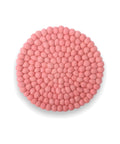 Grand dessous de verre rose poudré de la marque Gry & Sif, sur fond blanc