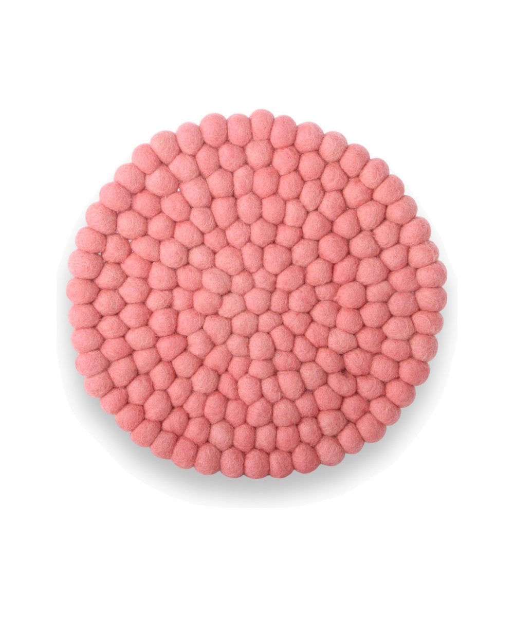 Grand dessous de verre rose poudré de la marque Gry & Sif, sur fond blanc