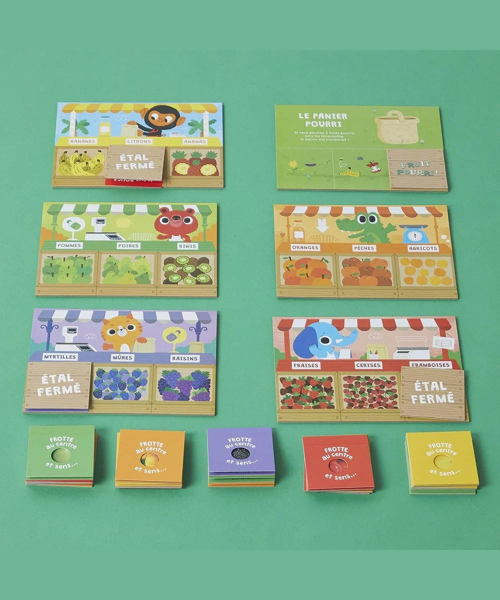 Vue en situation de Grand jeu - mon premier jeu des odeurs et des couleurs de la marque Auzou