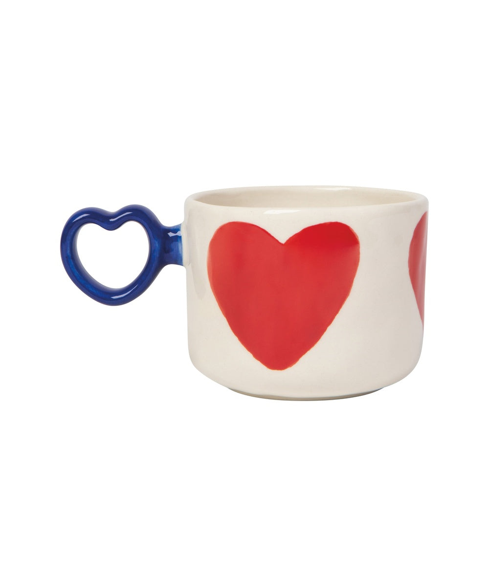 Grand mug Big Love de la marque Danica Jubilee, sur fond blanc