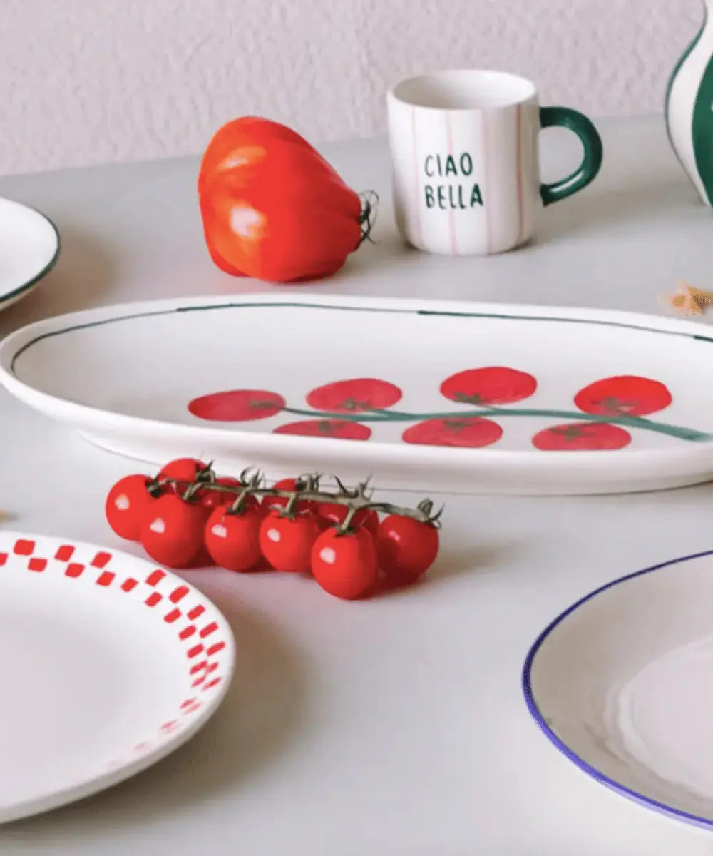 Vue du plat de service Pomodoro de la marque Atelier Pistache
