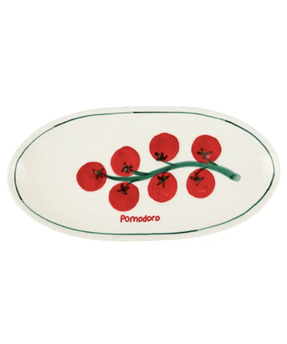 Grand plat de service fabriqué artisanalement Pomodoro de la marque Atelier Pistache