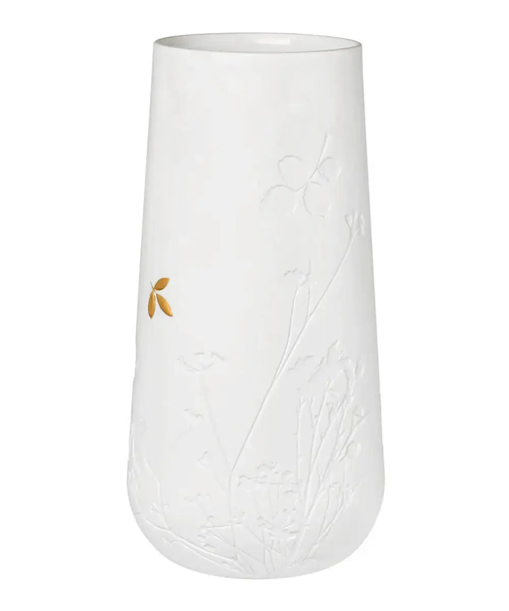 Grand vase en porcelaine Feuilles dorées de la marque de décoration Räder