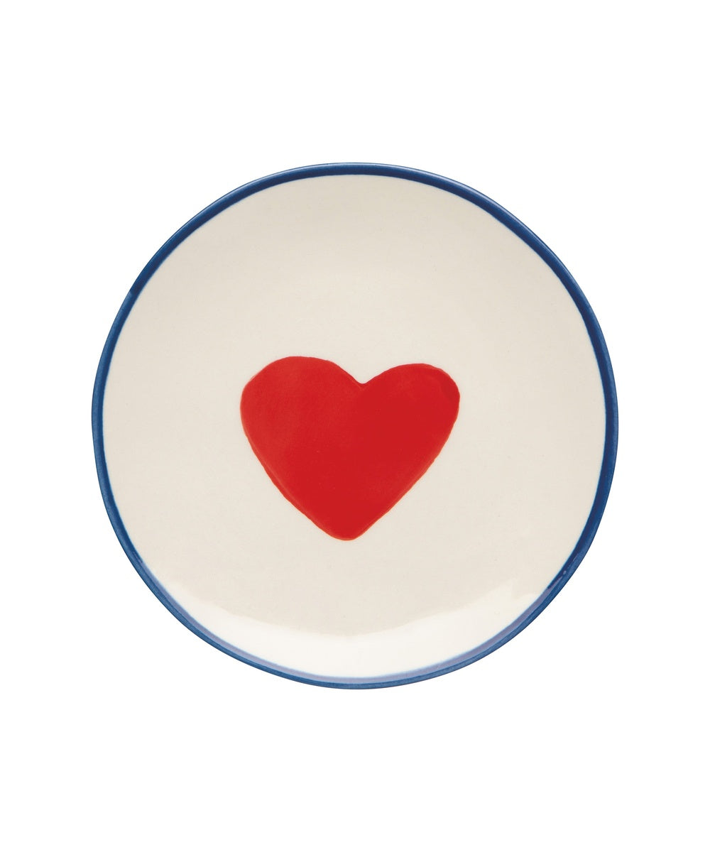 Assiette apéritive Big Love 15 cm de la marque Danica Jubilee, sur fond blanc