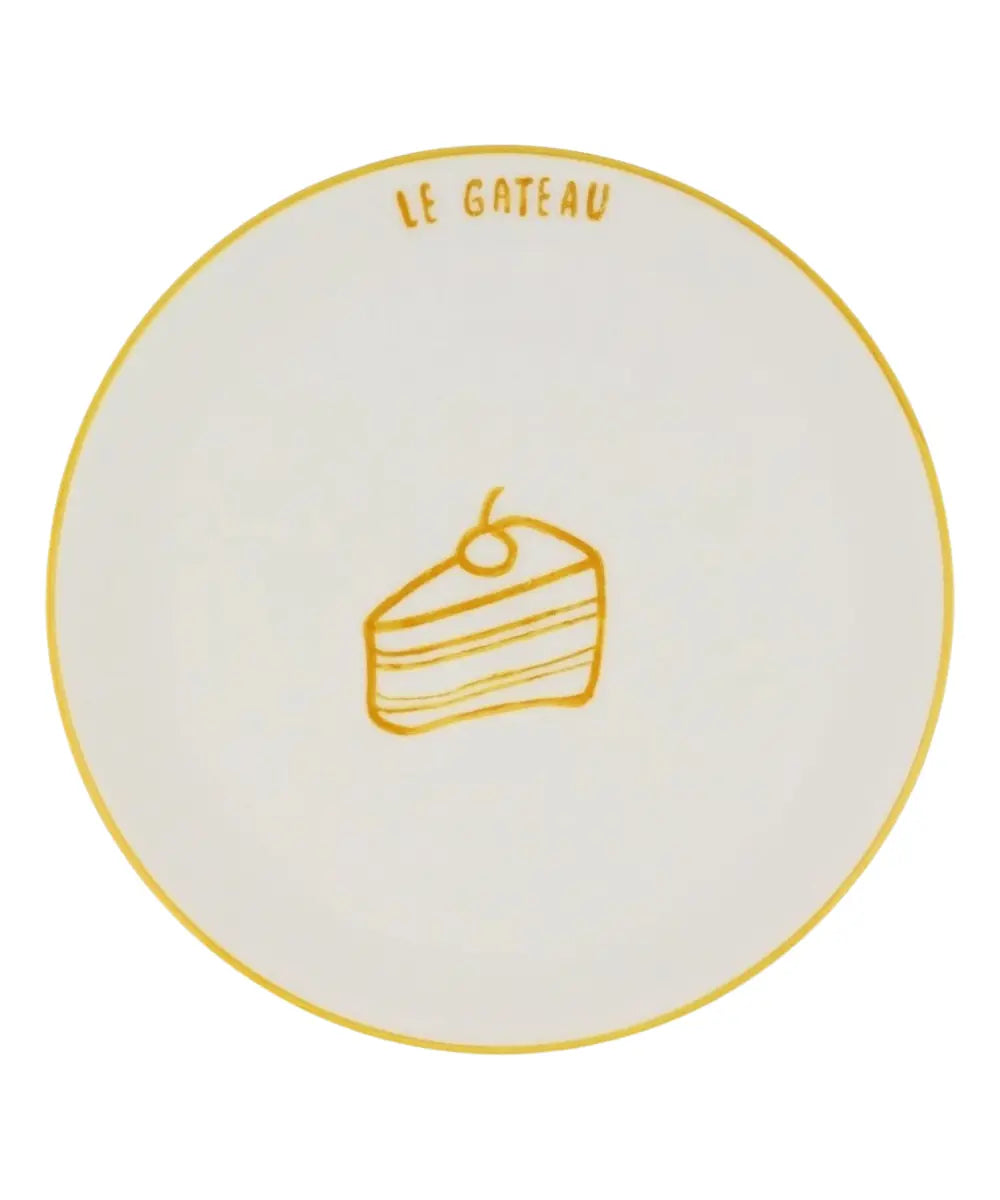 Grande assiette en céramique Le Gâteau de la marque Atelier Pistache