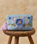 Grande pochette Teiki Stone Blue de la marque Louise Misha