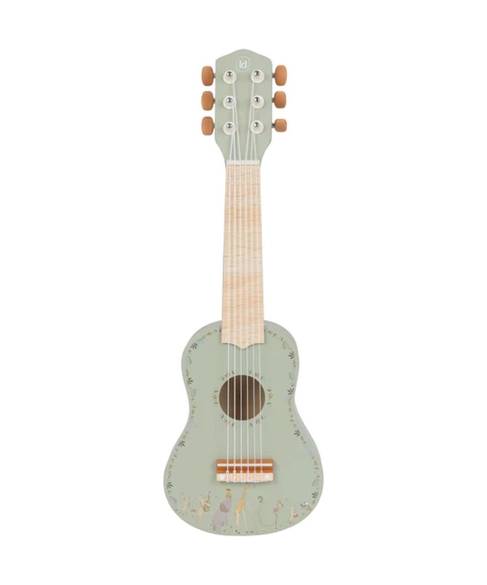 Vue complémentaire de Guitare Verte en bois - Safari Friends de la marque Little Dutch