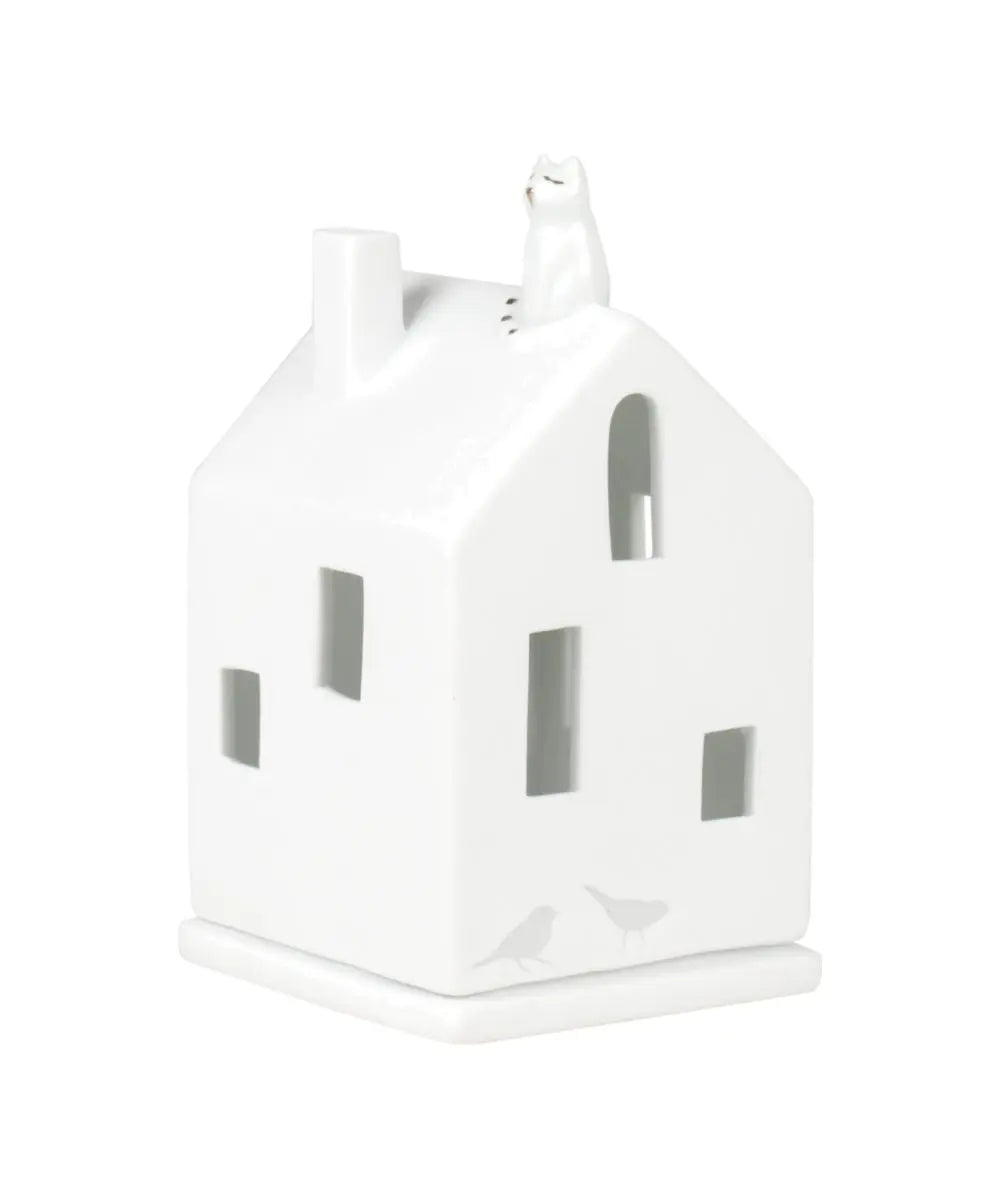 Photophore maison « Chat » Räder vu de face sur fond blanc