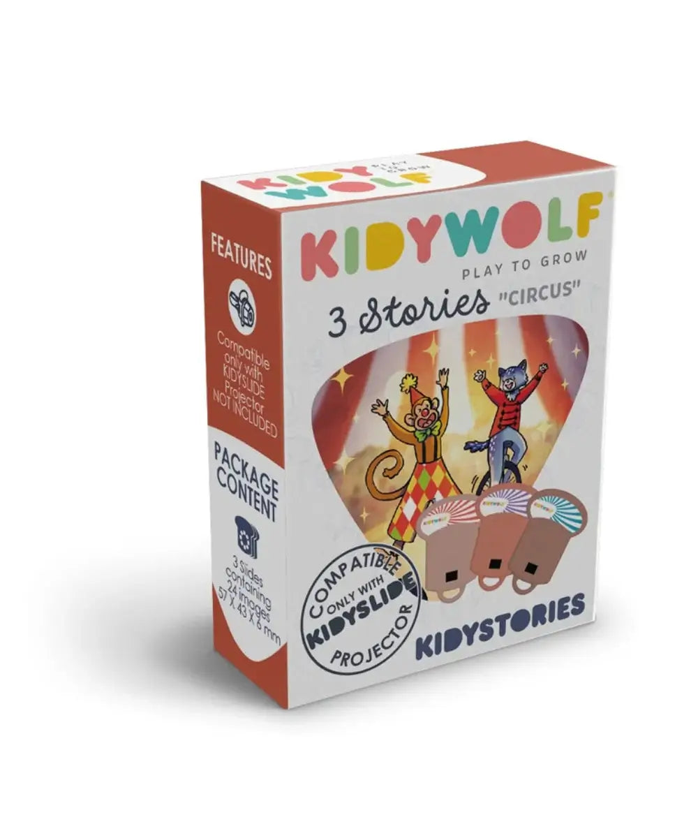 Histoires Kidystories Cirque pour Kidyslide Kidywolf