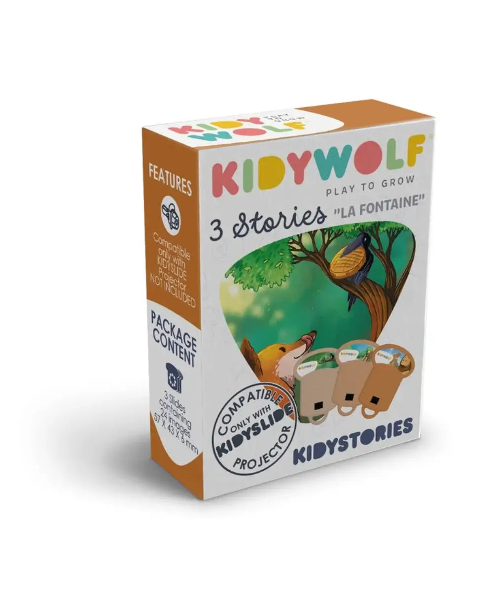 Histoires Kidystories Fables de La Fontaine pour Kidyslide Kidywolf