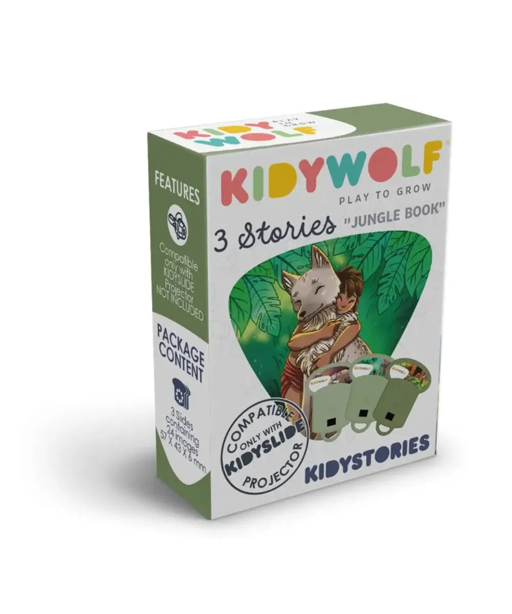 Histoires Kidystories Le livre de la jungle pour Kidyslide Kidywolf