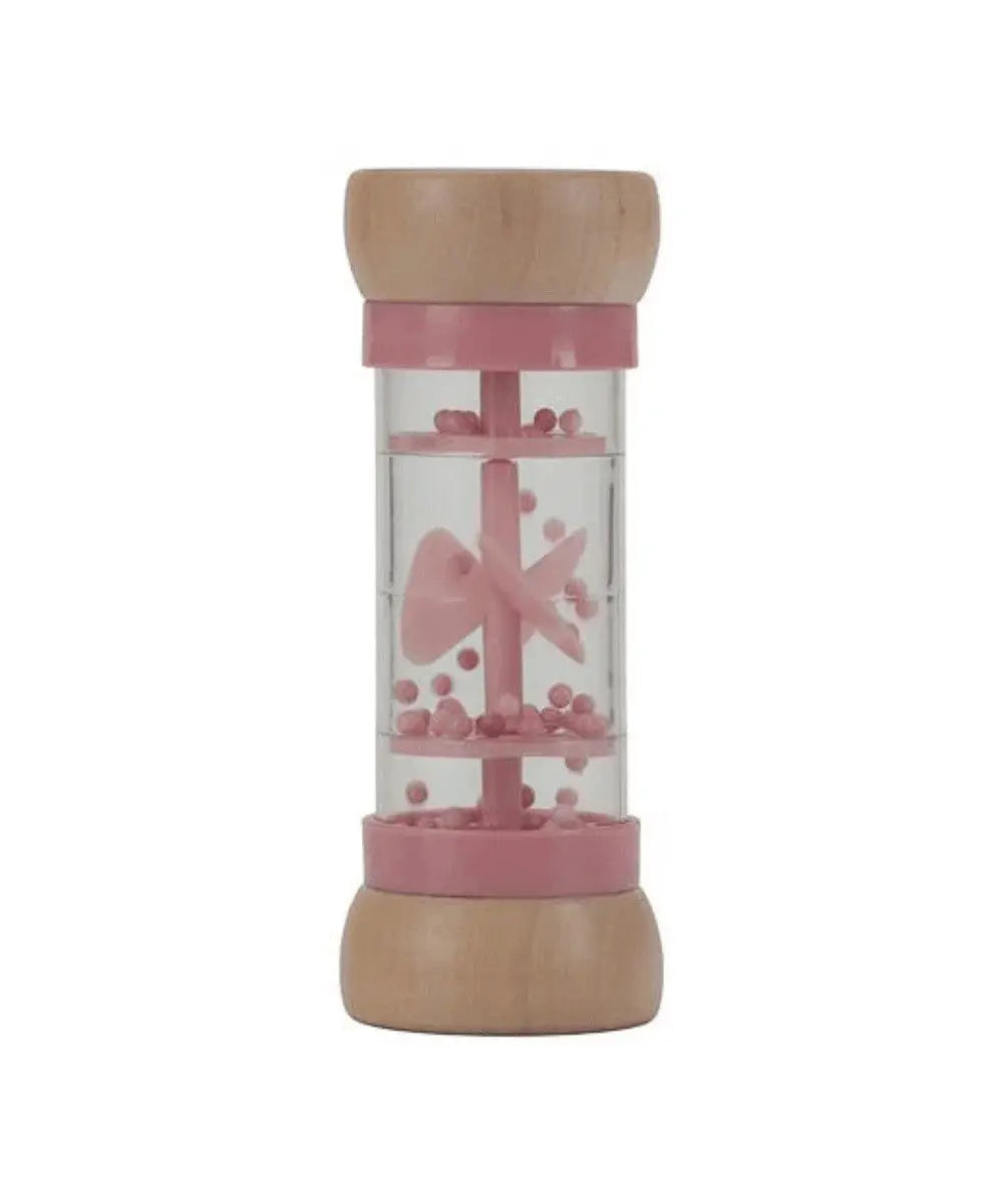 Hochet de Pluie Rose Fairy Garden de la marque pour enfant Little Dutch sur fond blanc