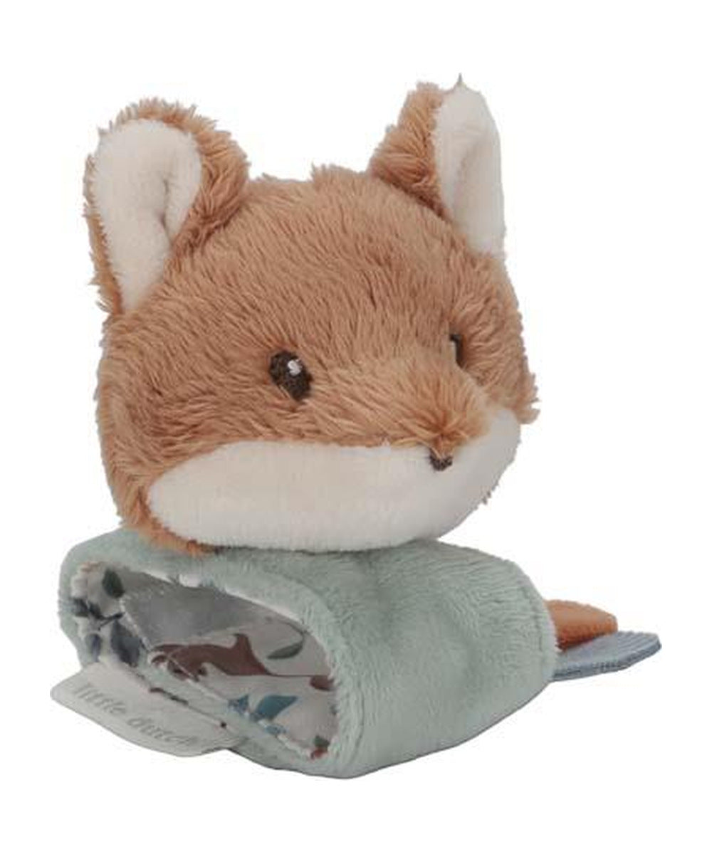Hochet de poignet renard Forest Friends Little Dutch sur fond blanc
