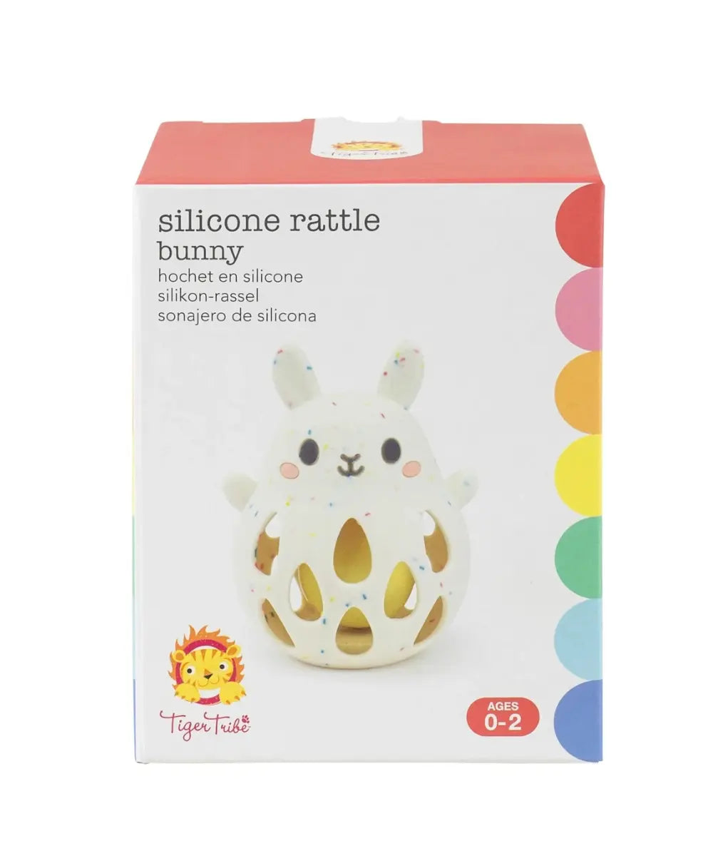 Boîte cadeau du hochet en silicone Lapin de Tiger Tribe