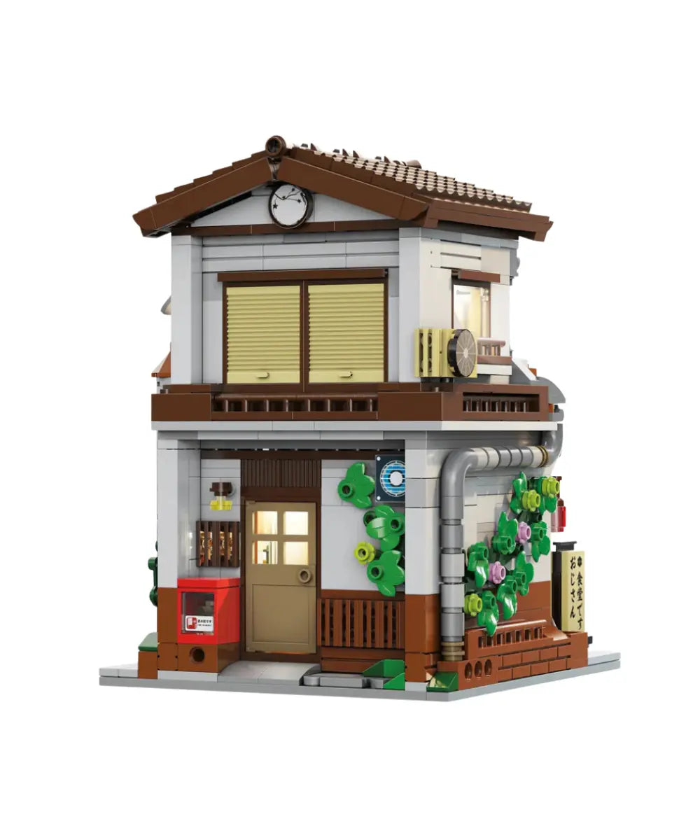 Jeu de construction en briques Cantine Japonaise de CaDA sur fond blanc