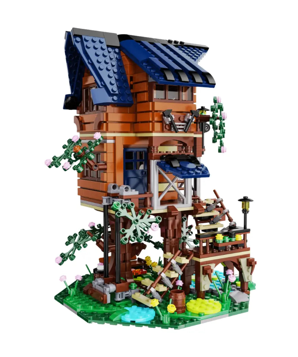 Jeu de construction en briques Maison de l'arbre de CaDA