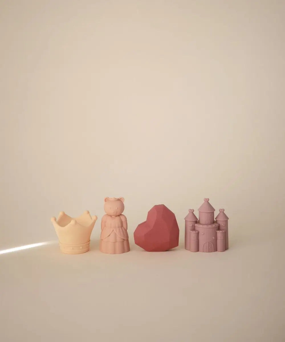 Set de jouets pour le bain en silicone Princesse de la marque Mushie