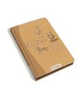 Carnet Kidydraw-Mini Animaux jaune avec girafe, panda et éléphant sur la couverture