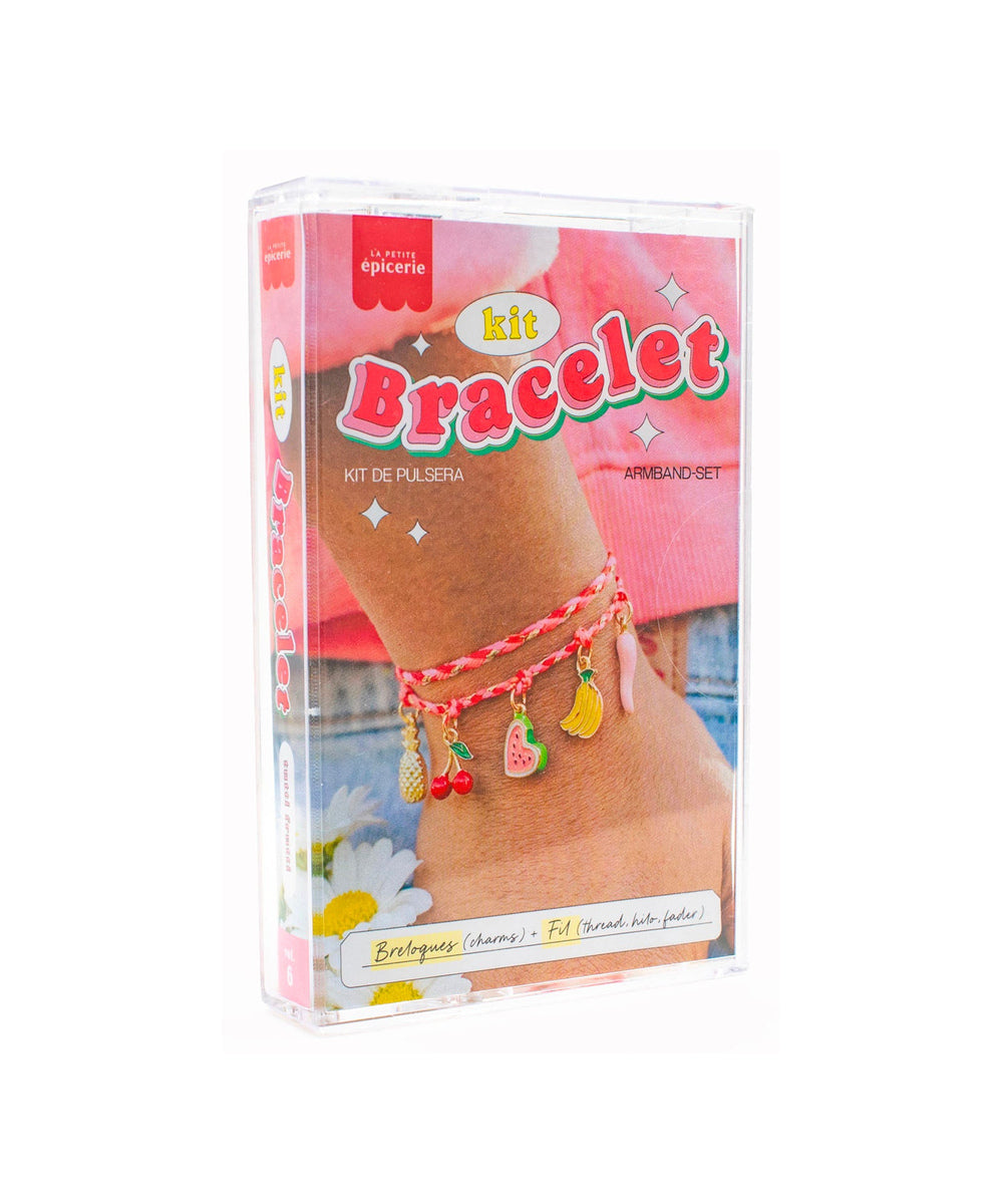 Kit créatif bracelet cassette Tutti Frutti Vol 6 La Petite Épicerie avec breloques colorées