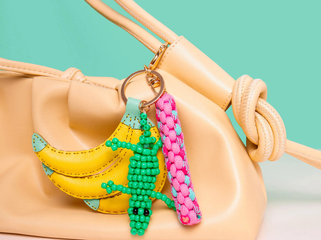 Detail du bag charm DIY Tropical Juice de La Petite Epicerie