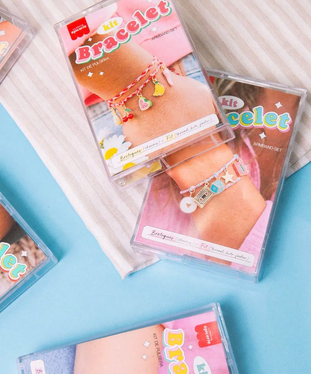 Kit créatif bracelet cassette Tutti Frutti Vol 6 La Petite Épicerie avec breloques colorées