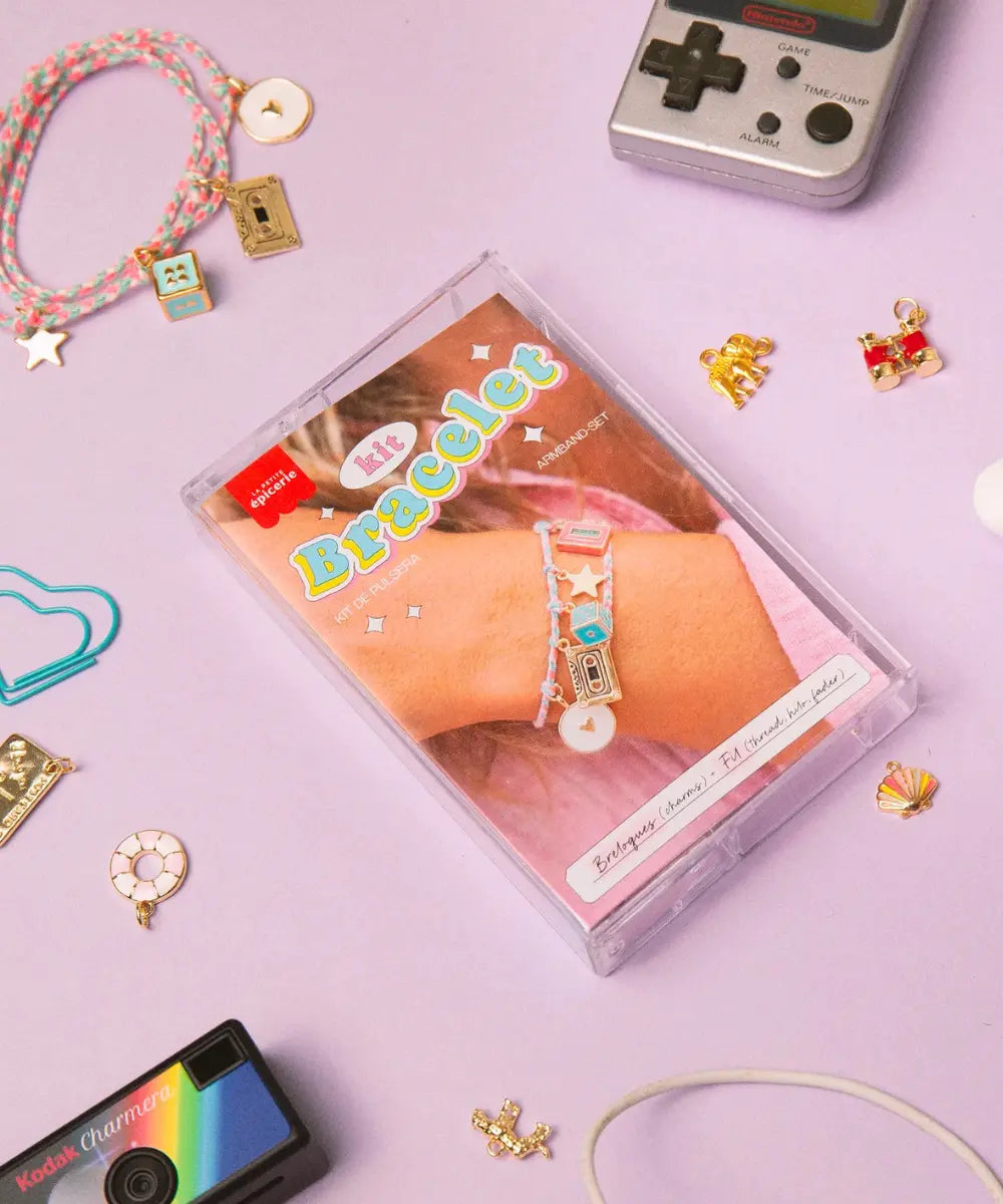 Kit créatif bracelet cassette Tutti Frutti Vol 6 La Petite Épicerie avec breloques colorées