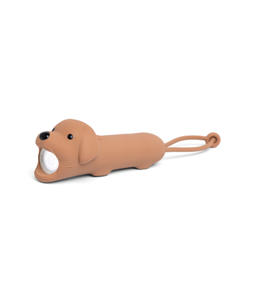 Lampe torche pour enfant en forme de chien brun et de la marque Little L