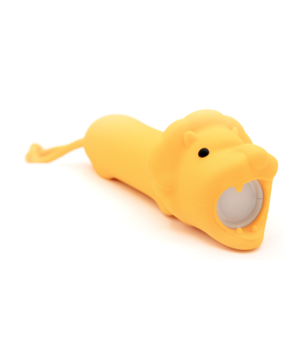 Lampe torche nomade en silicone souple forme de lion Little L rechargeable usb-c.