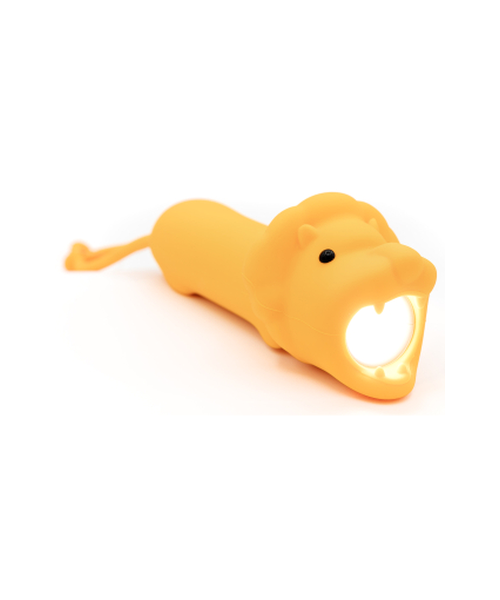 Lampe torche nomade en silicone souple forme de lion Little L rechargeable usb-c.