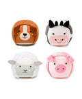Les Dooballs - Set de 4 balles doudous - Ferme de la marque Little Big Friends, sur fond blanc